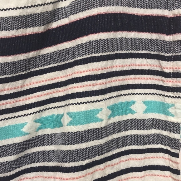 AERIE striped blanket scarf embroidered - Picture 5 of 6